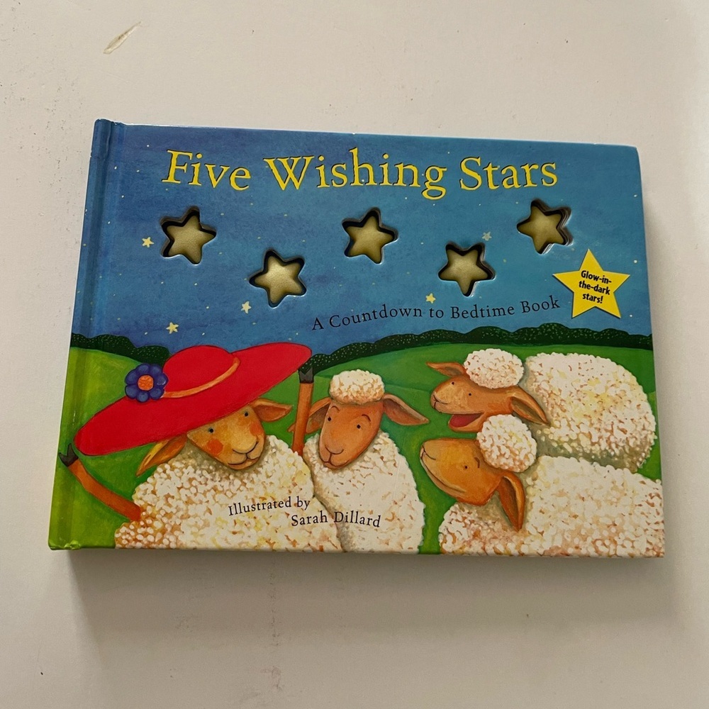 Five Wishing Stars : A Countdown to Bedtime Book, Glow in the Dark - Hardcover